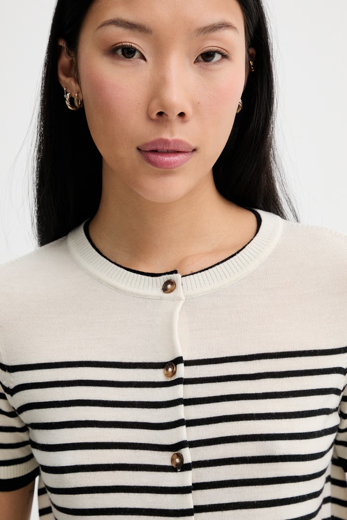 rag & bone kardigan damski wełniany Anne beżowy RG3726S6MMN