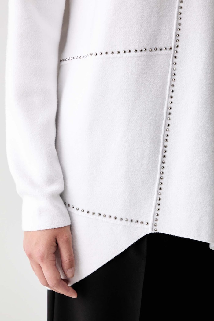 Joseph Ribkoff sweter damski z wiskozą 253913 biały