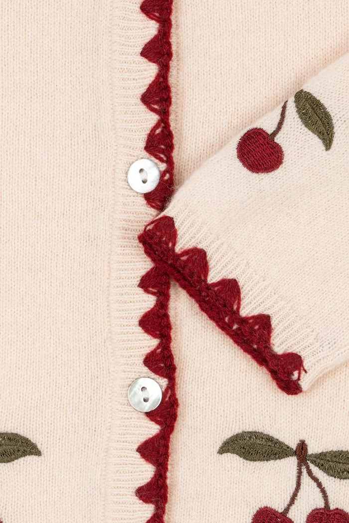 Konges Sløjd kardigan wełniany dziecięcy COLLETTE CARDIGAN KS104270.PreSpring beżowy