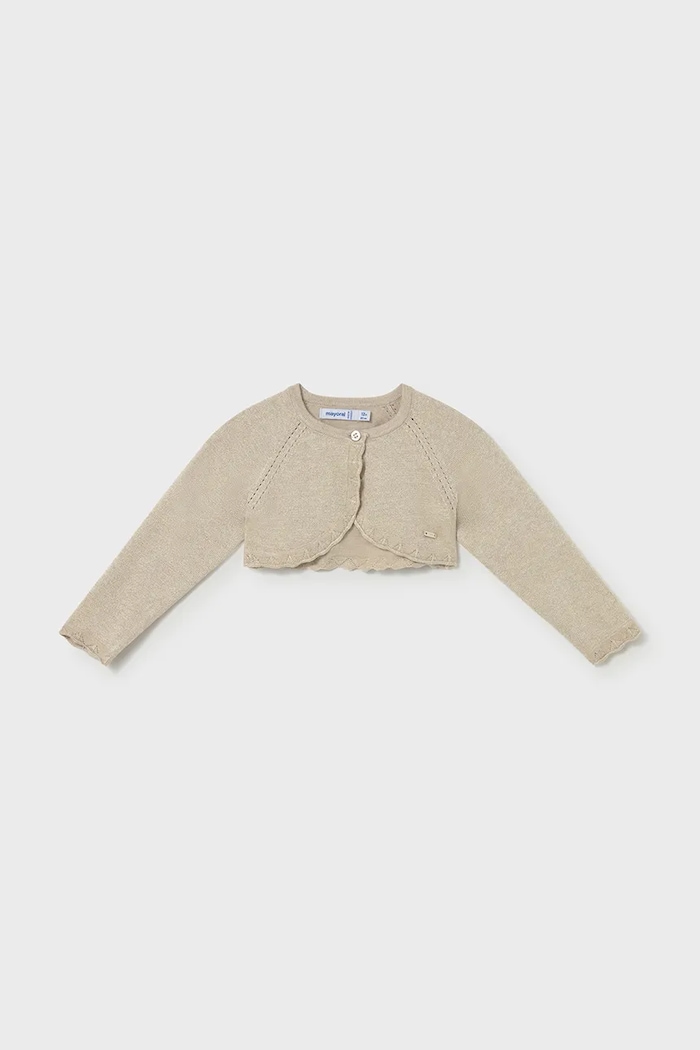 Mayoral cardigan copii uni bej 306.4D.Baby.PPY2