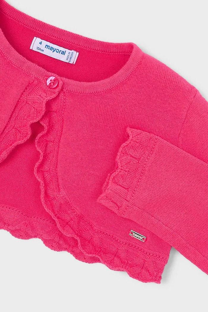 BIMBA Mayoral cardigan per bambini 320.6A.Mini.PPY2 rosa