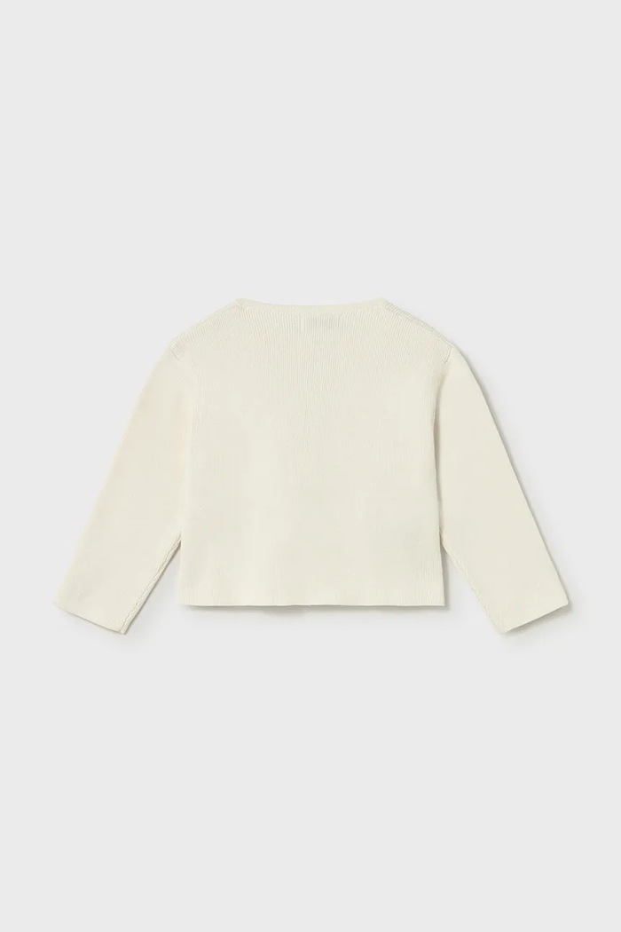 Mayoral cardigan din bumbac pentru copii 1307.4F.Baby.PPY2 bej SS26