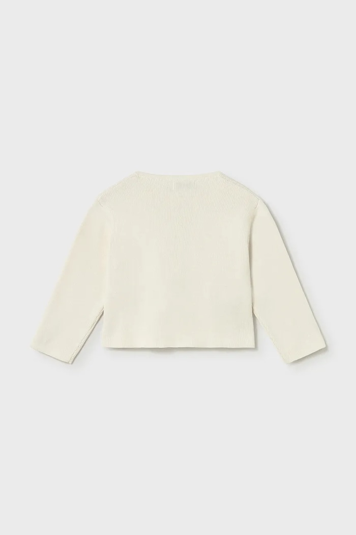 Mayoral cardigan din bumbac pentru copii 1307.4F.Baby.PPY2 bej SS26