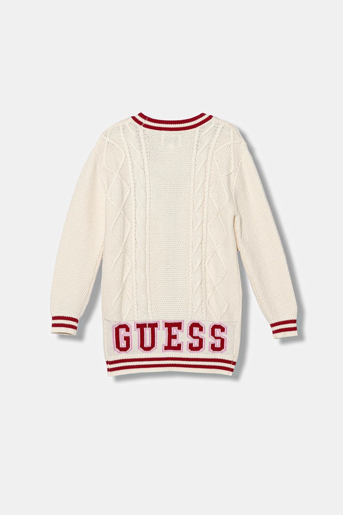 Guess gyerekkardigán gyapjúkeverékből J6RR04.Z37L1.PPY2 bézs SS26