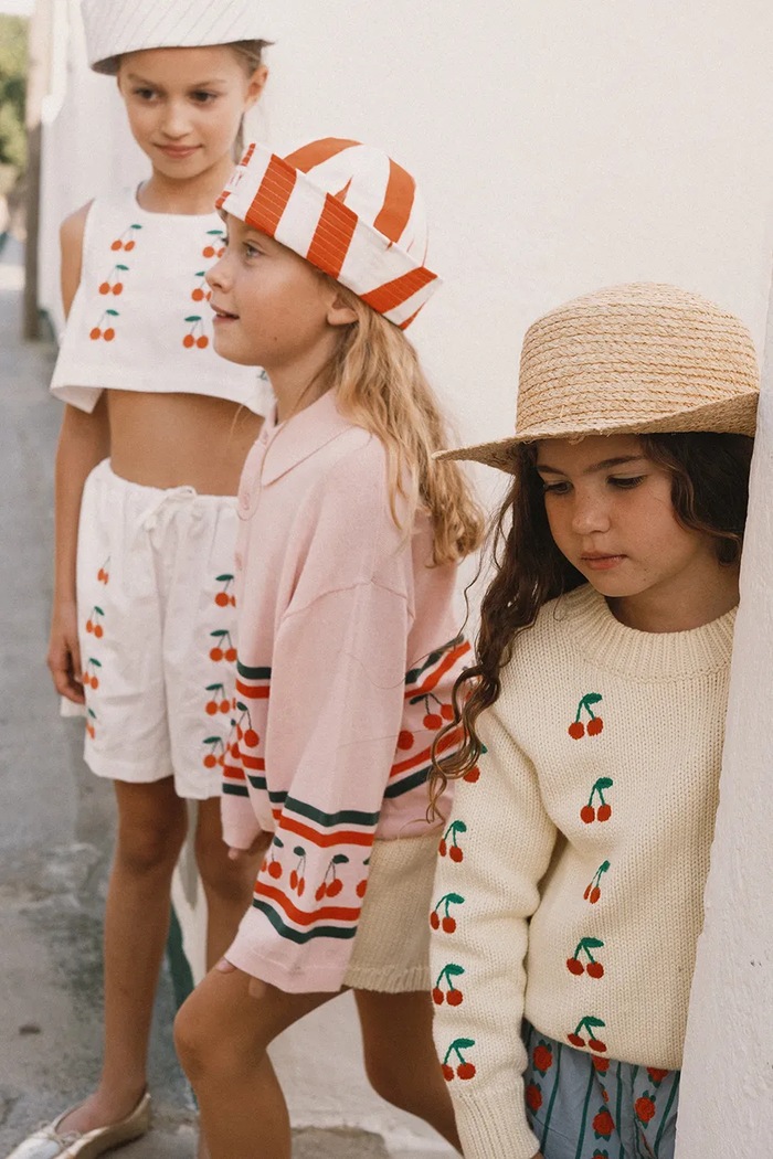 Dětský bavlněný svetr Tinycottons CHERRIES SWEATER SS26.409 růžová