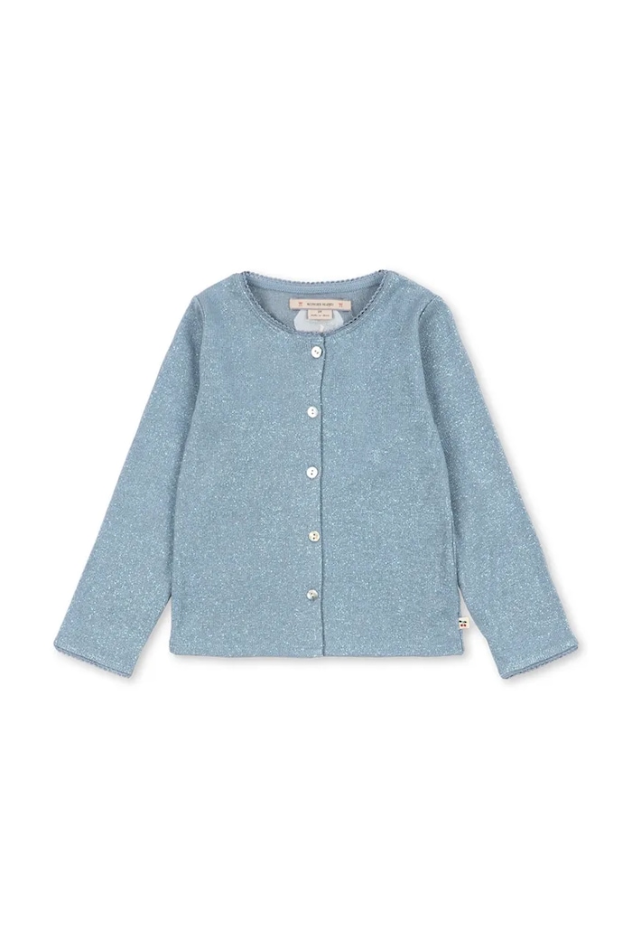 Konges Sløjd kardigan dziecięcy ROLI CARDIGAN KS105055.PPY2 niebieski SS26