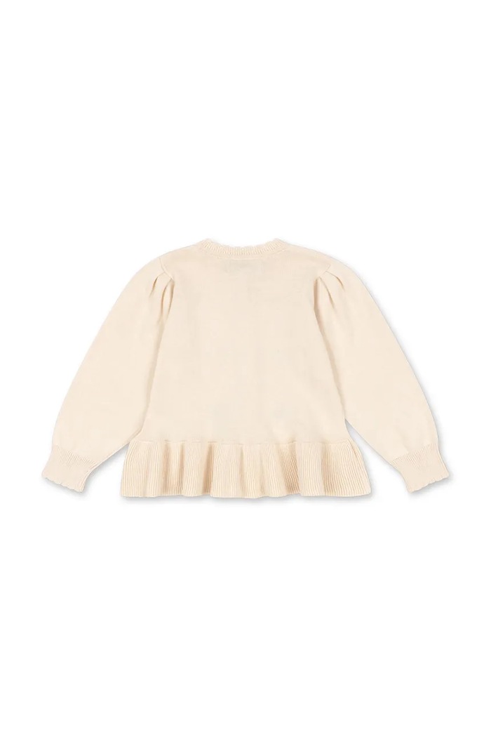 Detský bavlnený kardigan Konges Sløjd SOLEIL CARDIGAN GOTS KS105083.PPY2 béžová SS26