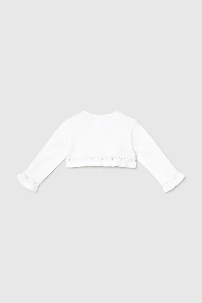Mayoral Newborn cardigan bebe 318.2L.Newborn.PPY2 alb SS26
