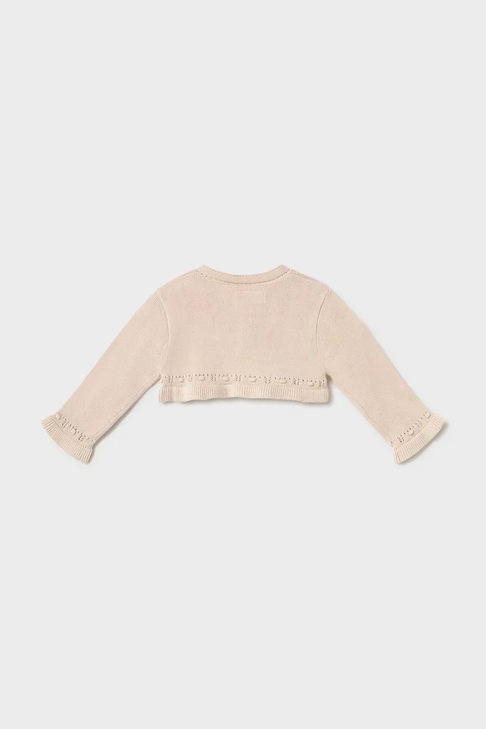 Mayoral Newborn kardigan niemowlęcy 318.2L.Newborn.PPY2 beżowy SS26