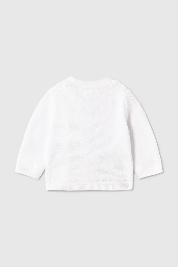 Mayoral Newborn cardigan bebe 1305.2B.Newborn.PPY2 alb SS26