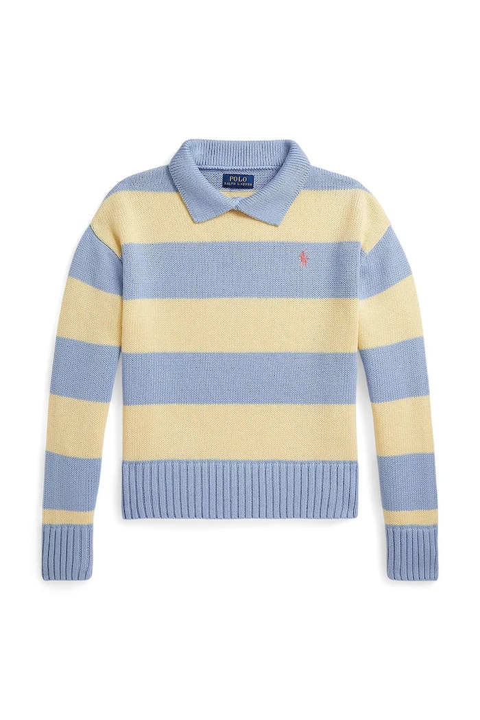Detský bavlnený sveter Polo Ralph Lauren 313A11257001 modrá SS26