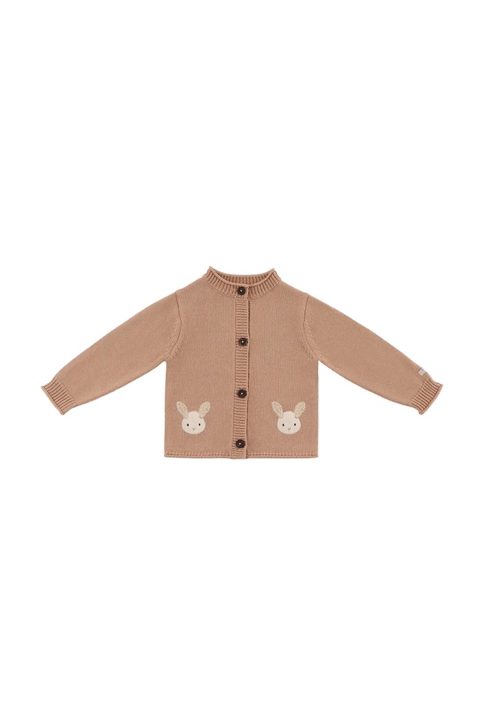 Donsje kardigan bawełniany niemowlęcy Danta Cardigan Fluffy Bunny 3047201 pomarańczowy SS26