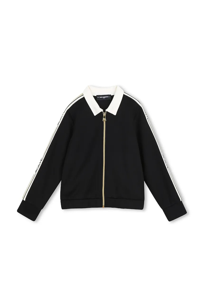 Detský sveter Karl Lagerfeld Z31132.114.150 čierna SS26