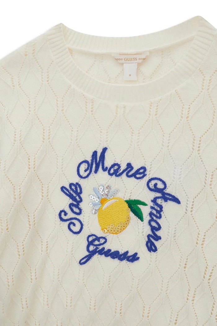 Guess sweter bawełniany dziecięcy beżowy J6GR00.Z5491.PPY2.M