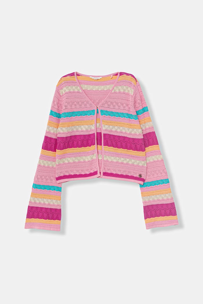 Guess cardigan pentru copii, din bumbac roz J6GR02.Z5480.PPY2.M