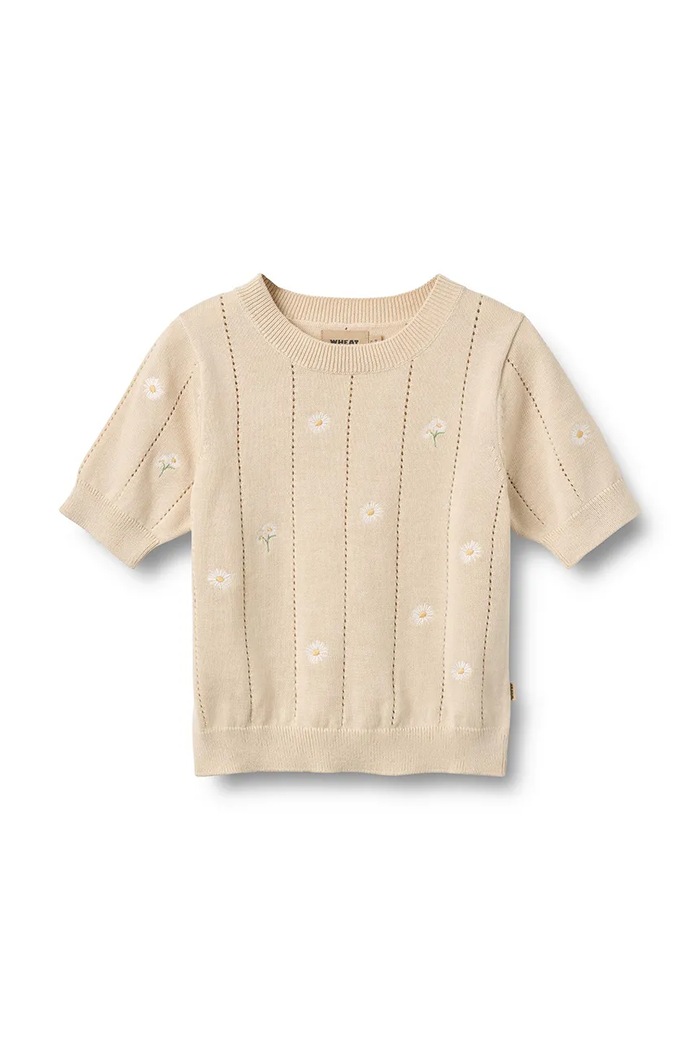 Wheat sweter dziecięcy bawełniany beżowy 0570.560.GOTS