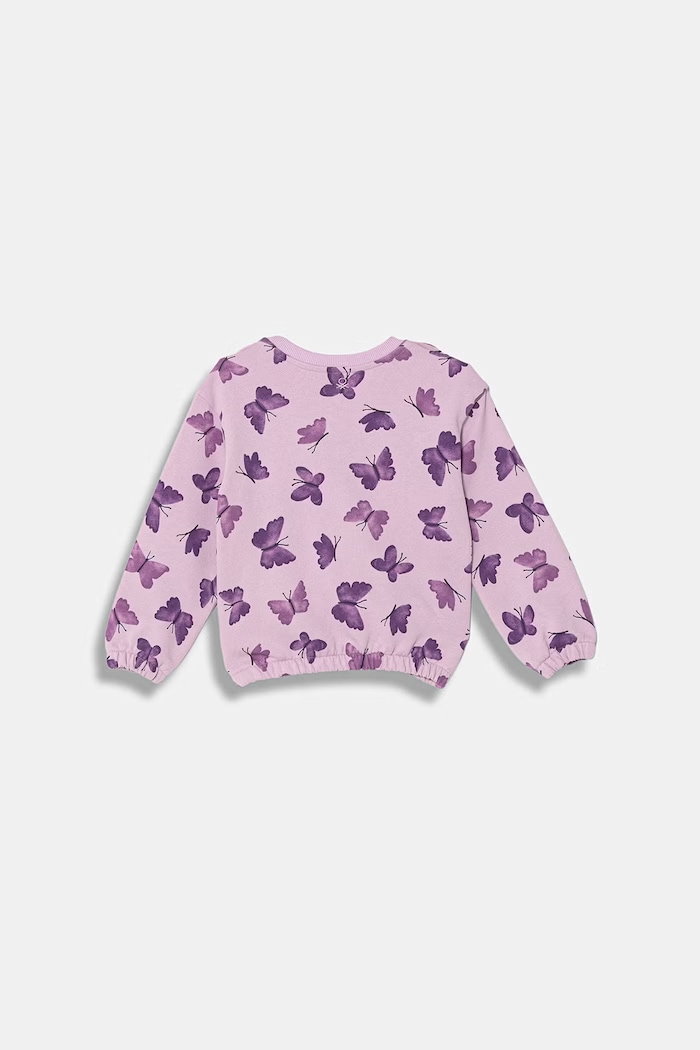 United Colors of Benetton detská bavlnená mikina 3WOQG10M6.P.Stagionale fialová SS26