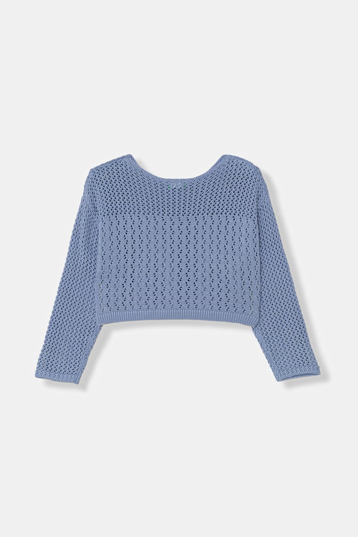 United Colors of Benetton sweter dziecięcy bawełniany 120YC10A9.G.Stagionale niebieski SS26