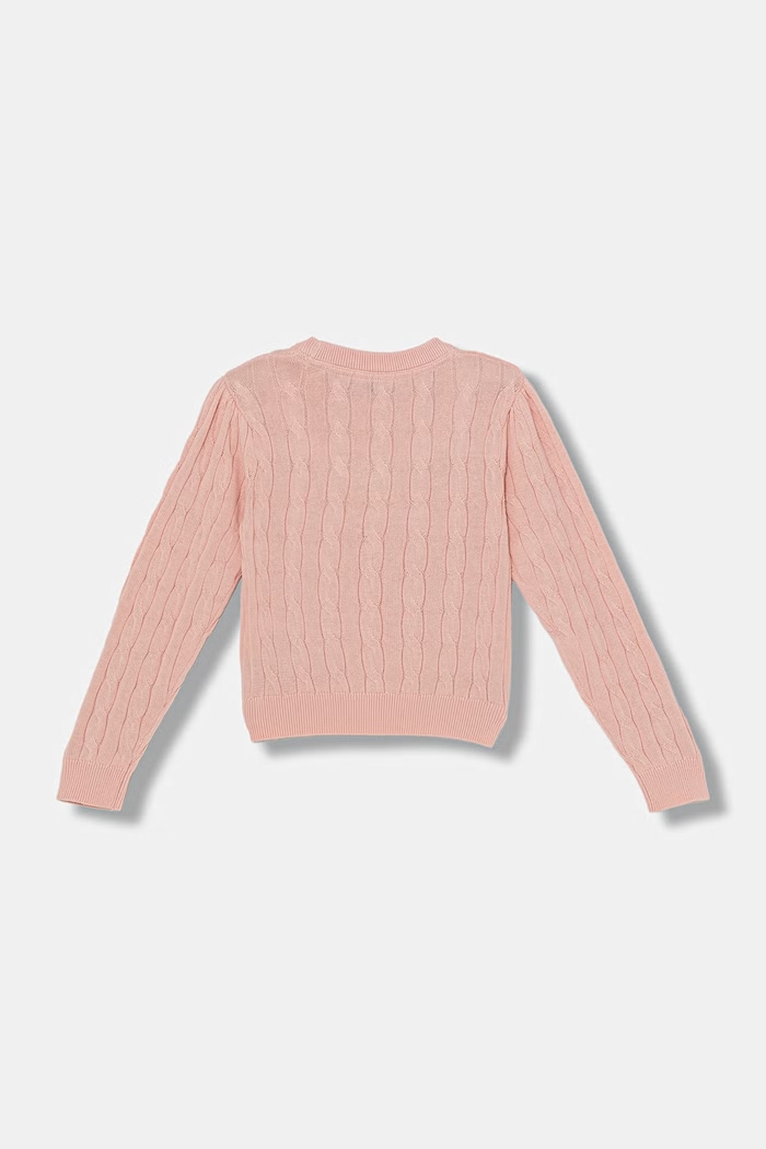Fete U.S. Polo Assn. pulover pentru copii USG0378 roz