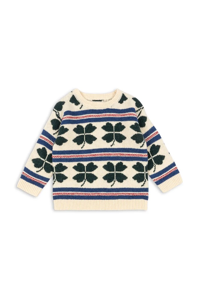 Detský vlnený sveter Konges Sløjd BILLI SWEATER stredne hrubá béžová KS104234.PreSpring