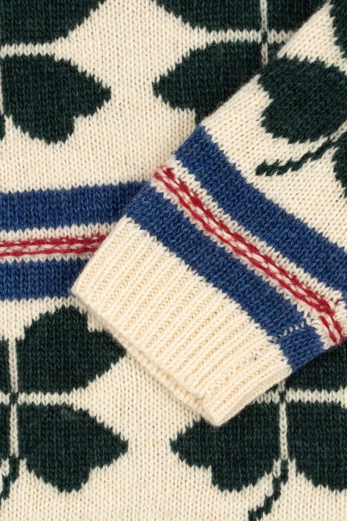 Chlapec Detský vlnený sveter Konges Sløjd BILLI SWEATER KS104234.PreSpring béžová