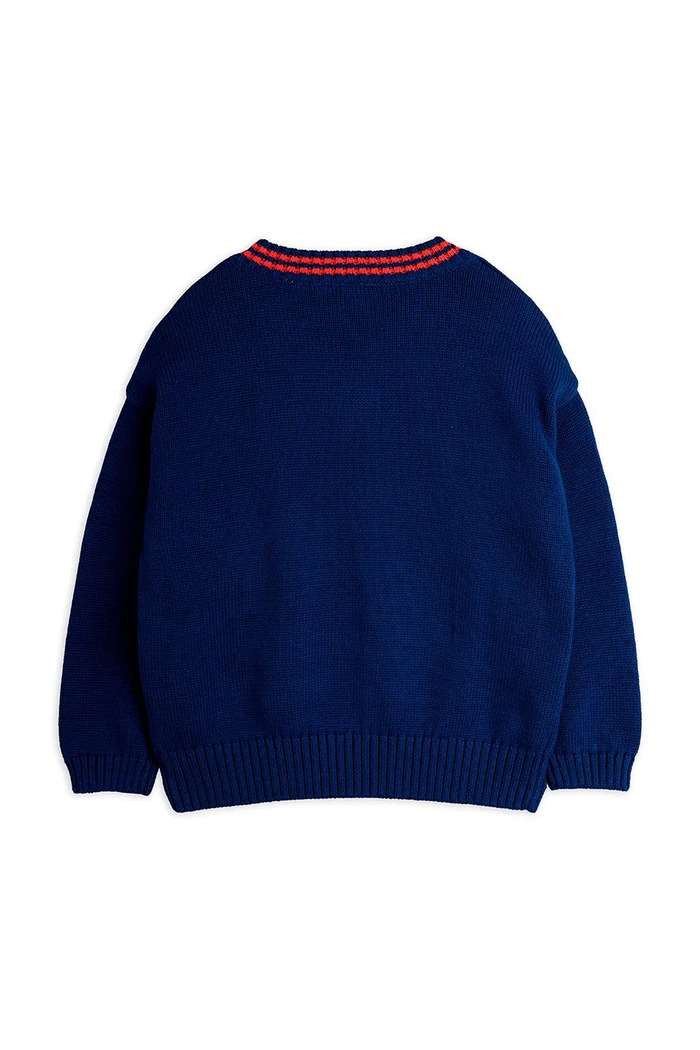 Dječaci Dječji pamučni pulover Mini Rodini E.T. 25820155 mornarsko plava