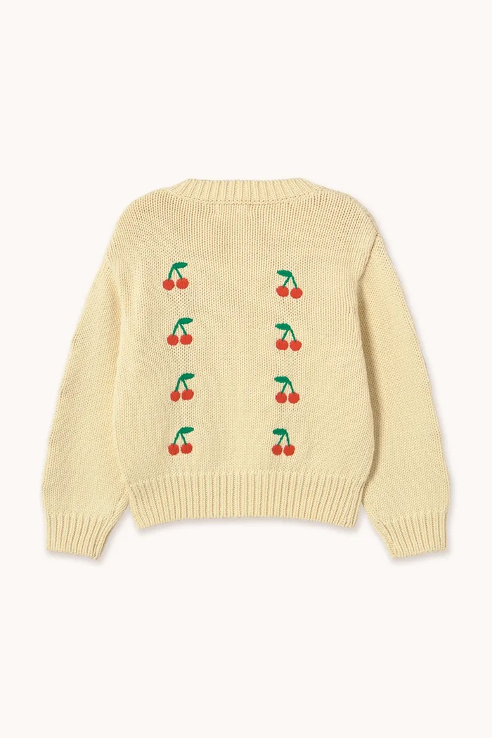 Băieți Tinycottons pulover de bumbac pentru copii MINI CHERRIES SWEATER SS26.387 galben