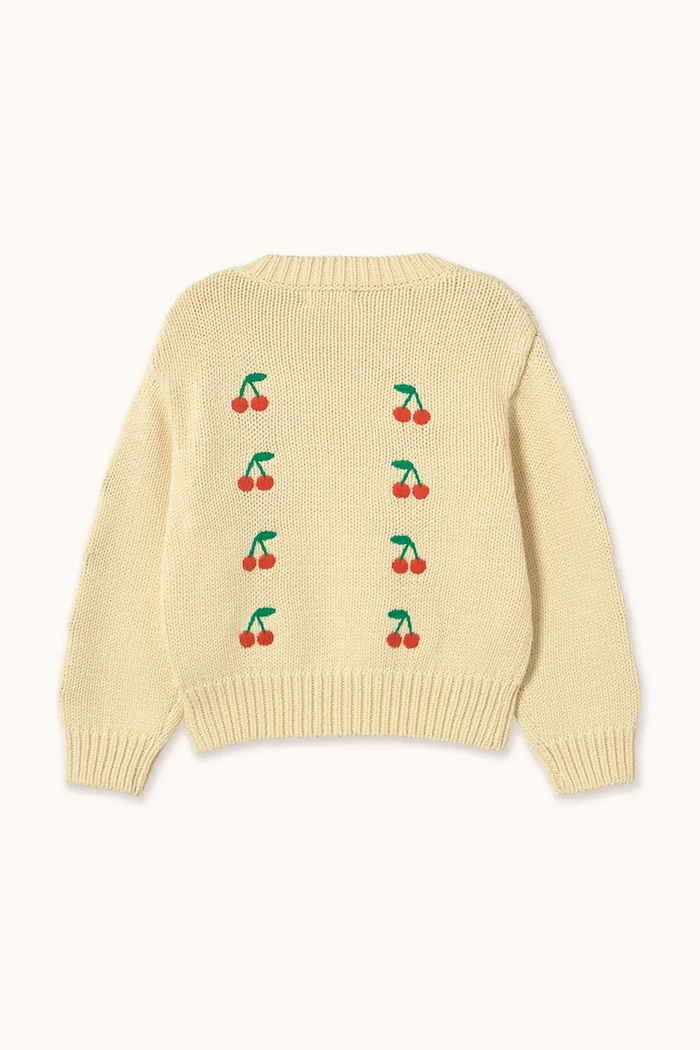 Băieți Tinycottons pulover de bumbac pentru copii MINI CHERRIES SWEATER SS26.387 galben