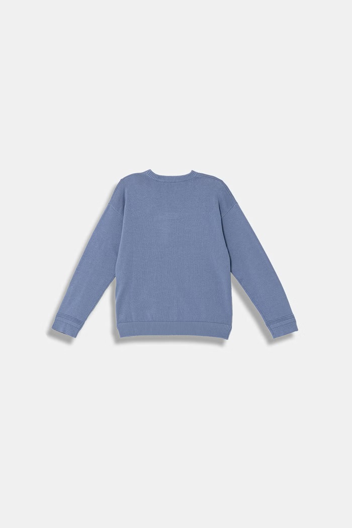 Detský bavlnený sveter United Colors of Benetton 120YC10A2.G.Stagionale modrá SS26