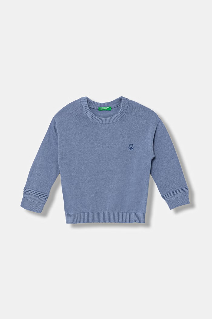 United Colors of Benetton detský bavlnený sveter modrá 120YG1019.P.Stagionale