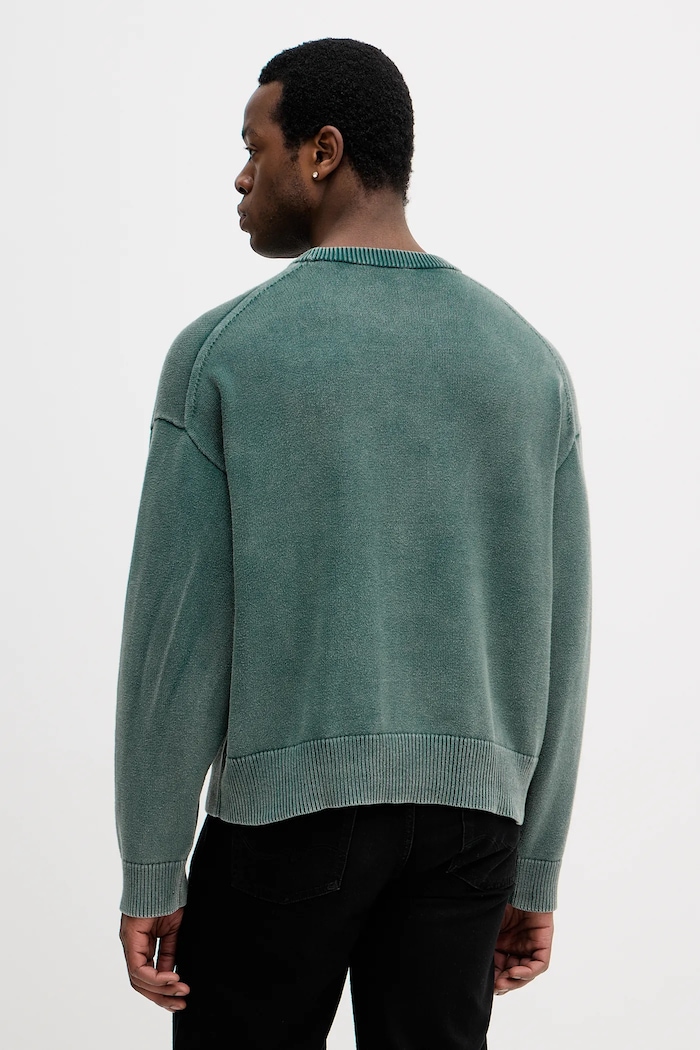 Odzież Calvin Klein Jeans sweter bawełniany LV04RE300G zielony