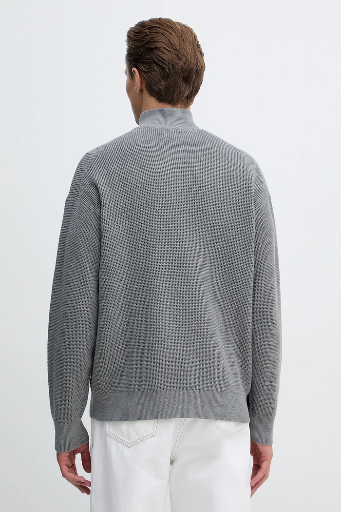 Oblečení Bavlněný svetr Calvin Klein Jeans LV04RE308G šedá
