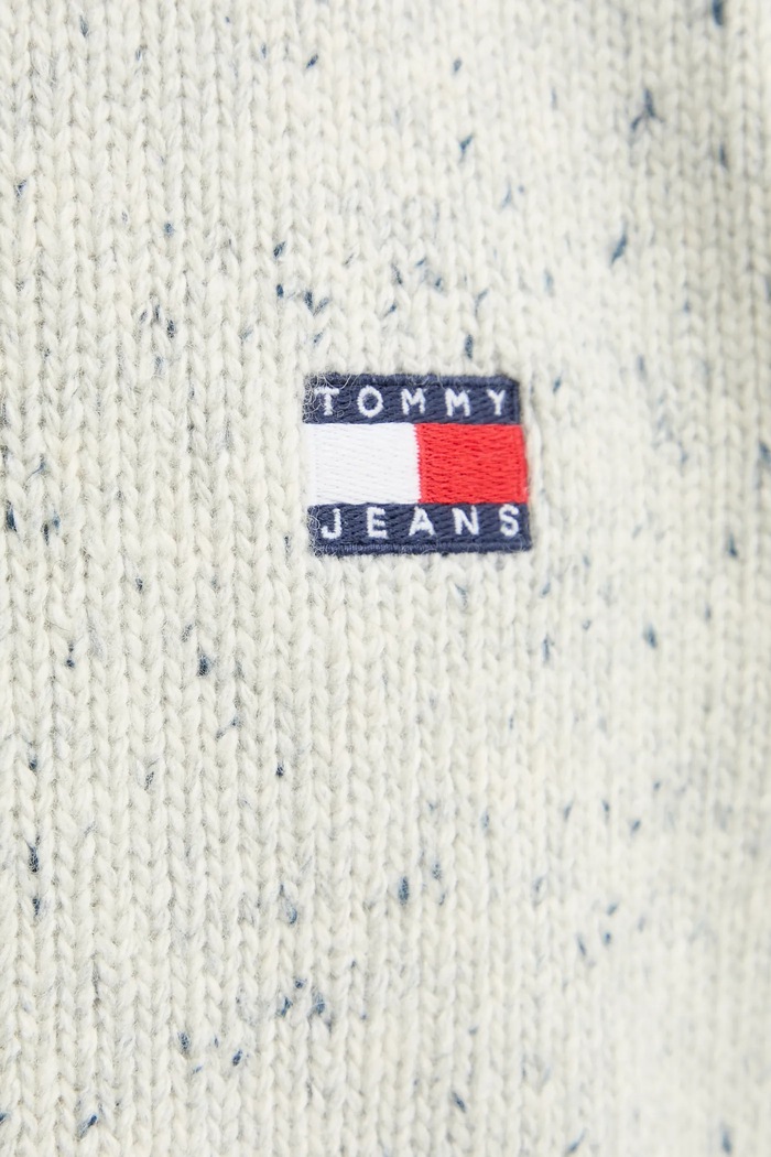 Tommy Jeans pulóver gyapjúkeverékből DM0DM22353 bézs