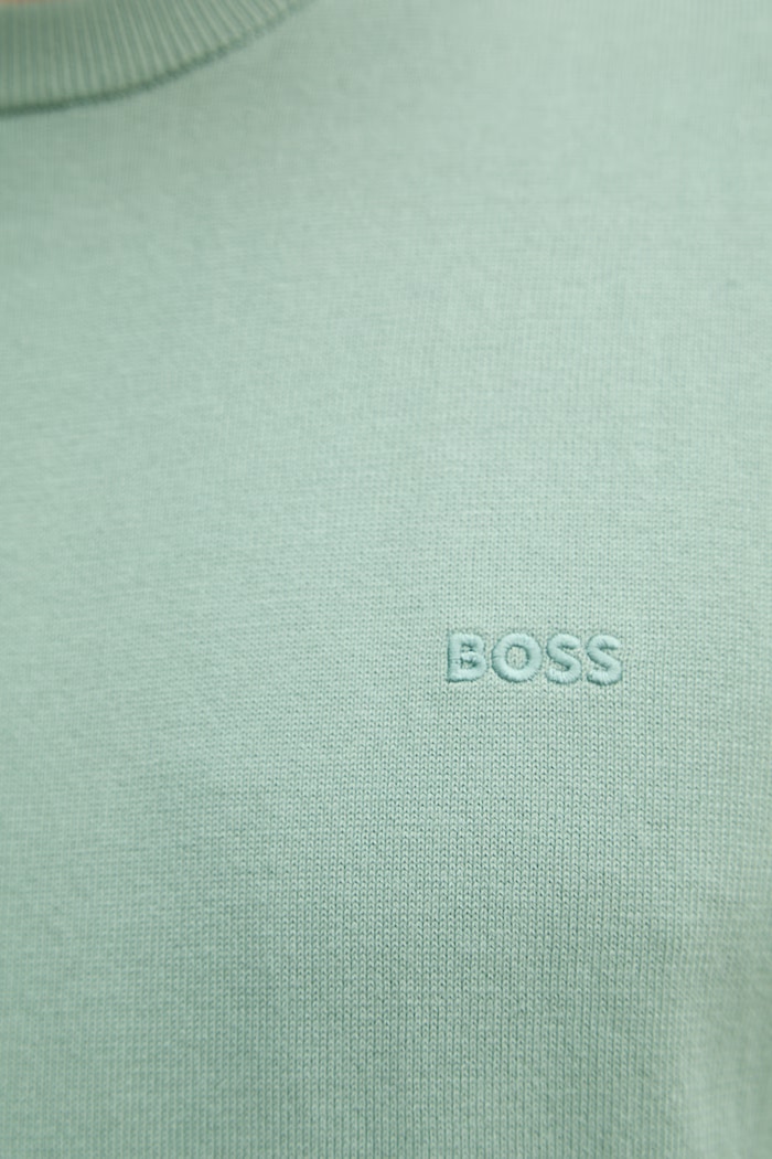 BOSS pulover pentru bărbați din bumbac Upacas-L 50556344 verde