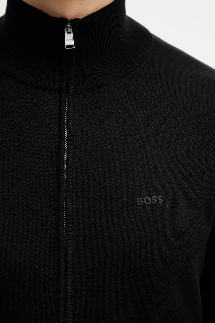 Памучна жилетка BOSS Upalano-L 50556345 черен