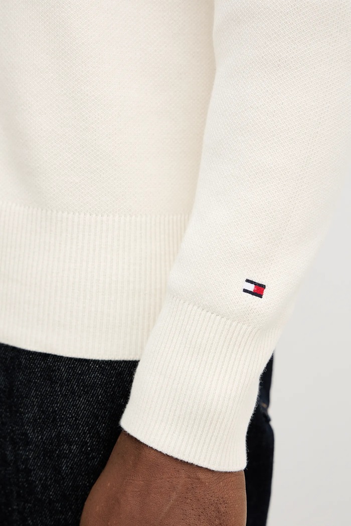 Tommy Hilfiger pulover de bumbac MW0MW41948 bej