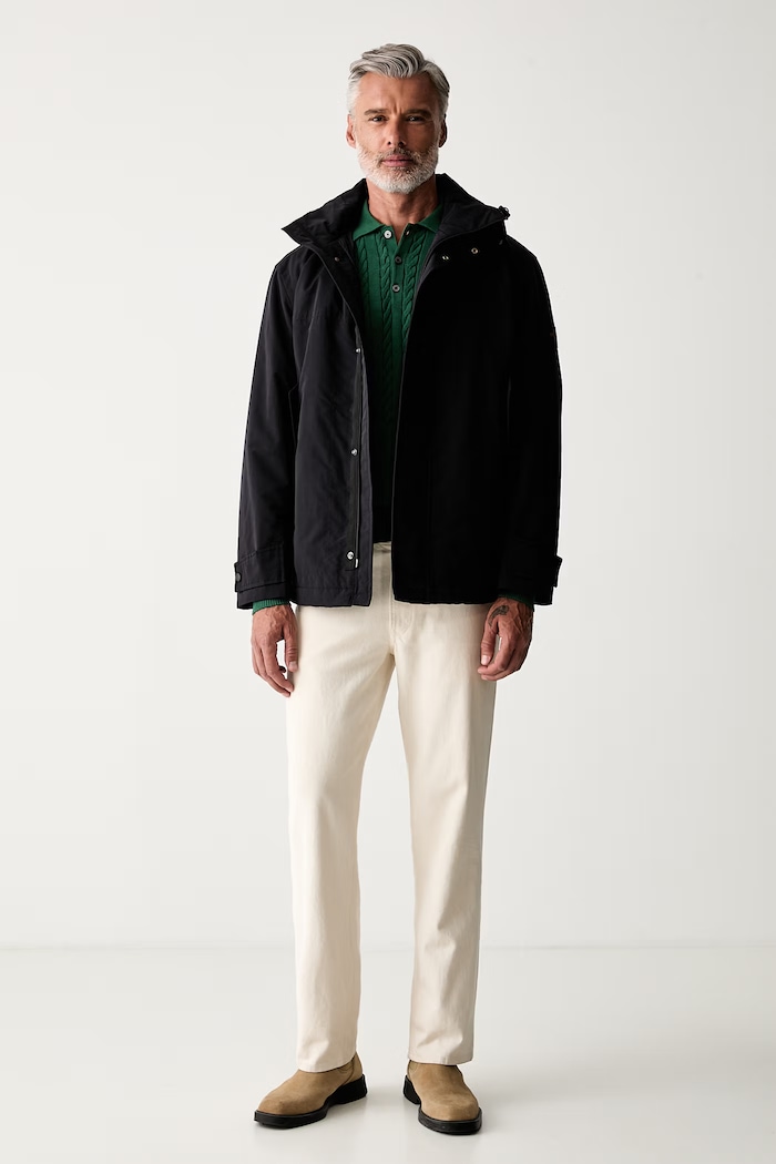 Tommy Hilfiger sweter męski bawełniany MW0MW41955 zielony SS26