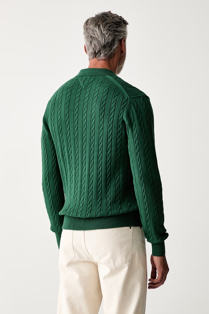 Odzież Tommy Hilfiger sweter męski bawełniany MW0MW41955 zielony