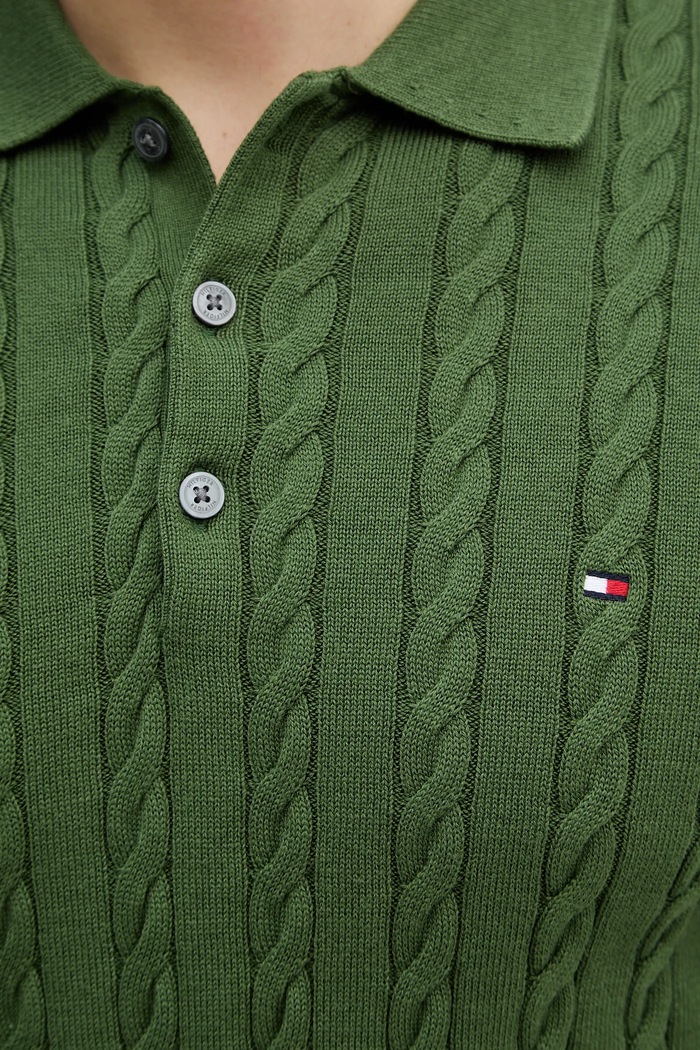 Bavlněný svetr Tommy Hilfiger MW0MW41955 zelená