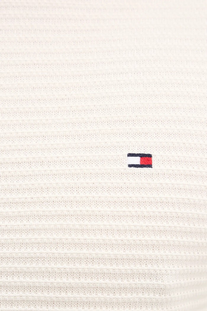 Bavlněný svetr Tommy Hilfiger MW0MW41643 béžová