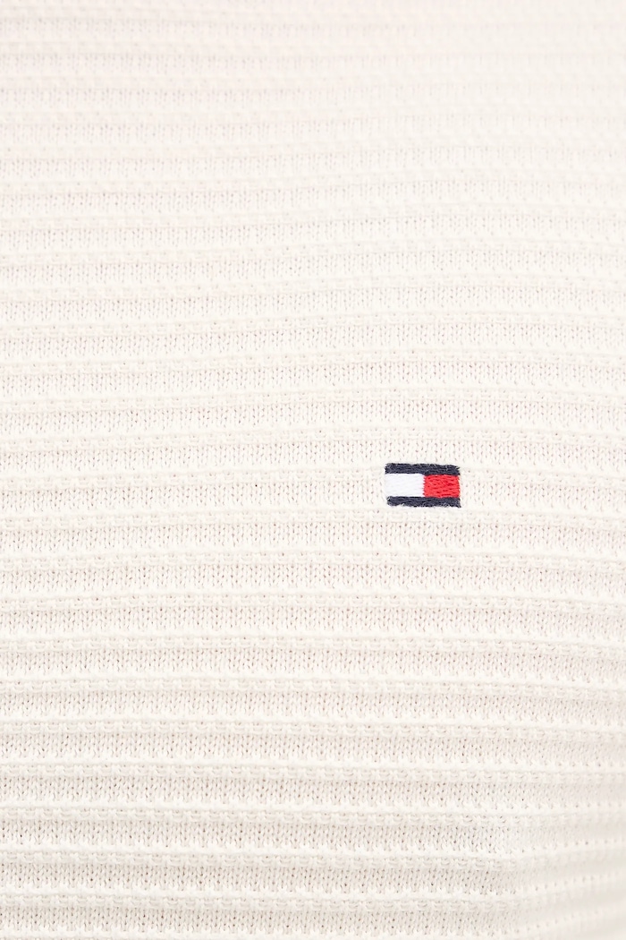 Bavlněný svetr Tommy Hilfiger MW0MW41643 béžová