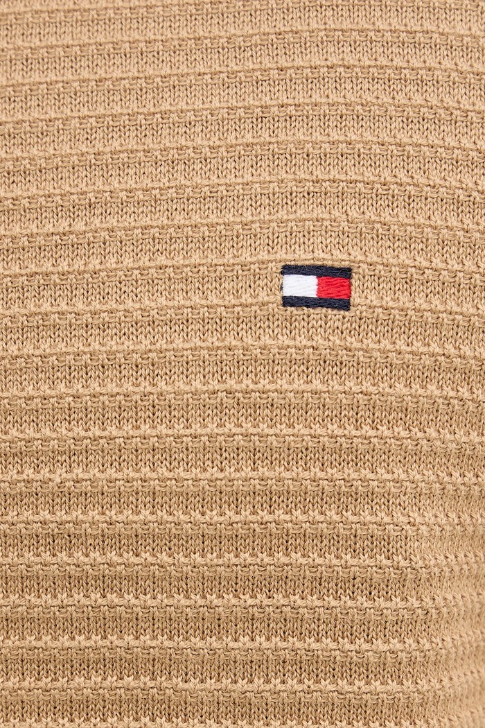 Bombažen pulover Tommy Hilfiger MW0MW41643 rjava