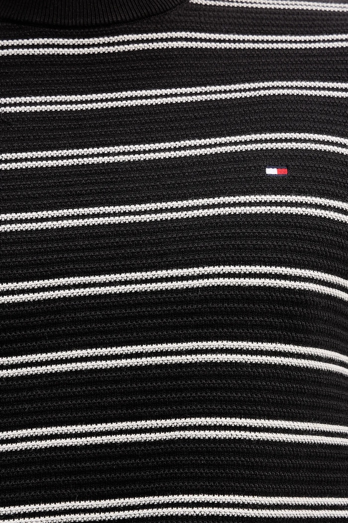 Βαμβακερό πουλόβερ Tommy Hilfiger MW0MW41643 μαύρο