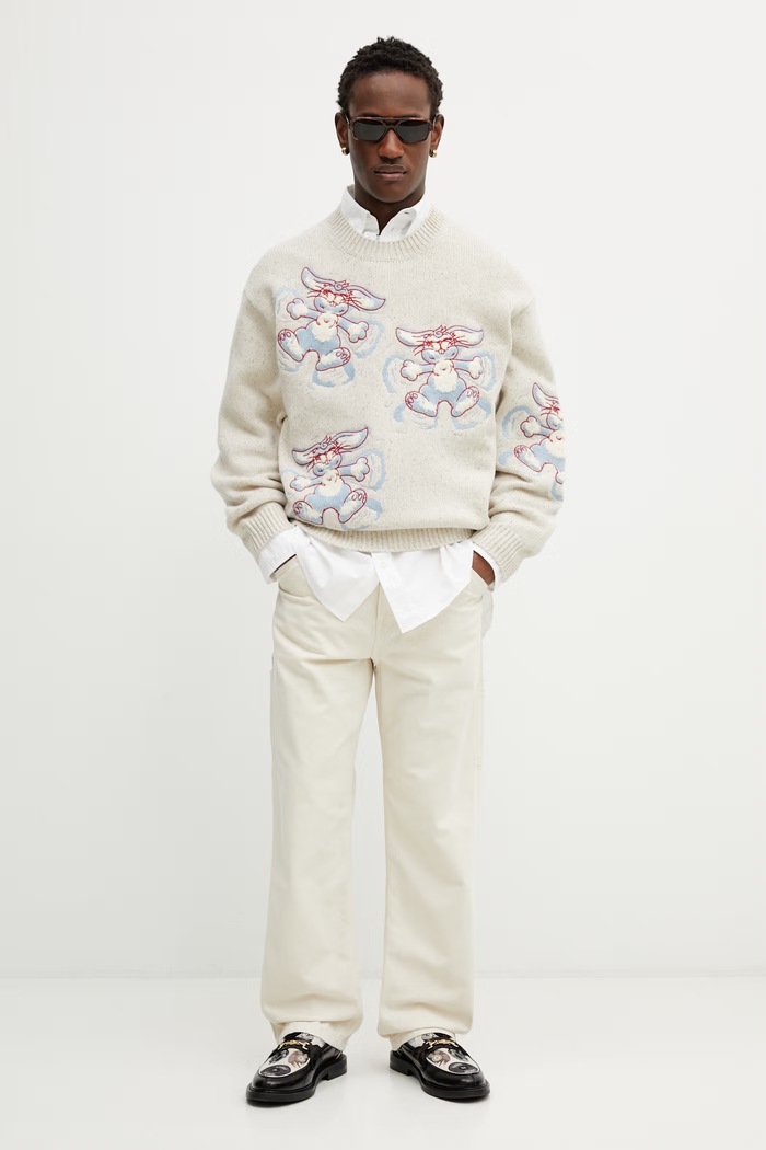 Шерстяной свитер Kenzo FG55PU7723DD бежевый SS26