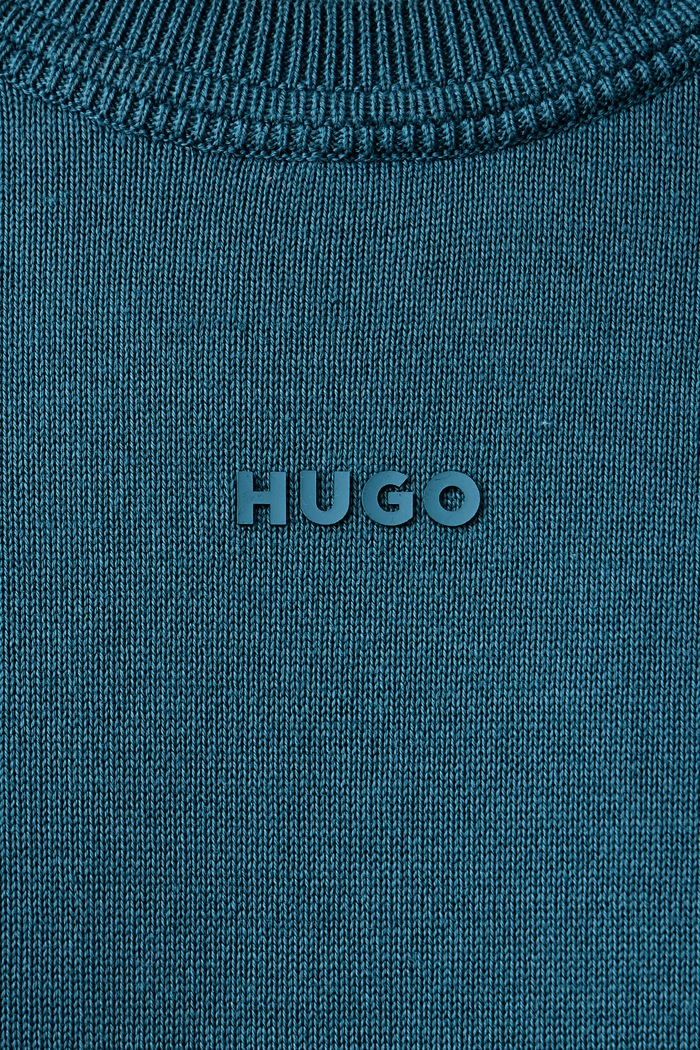 Sweter męski bawełniany San Cassius-C2 HUGO turkusowy 50553588