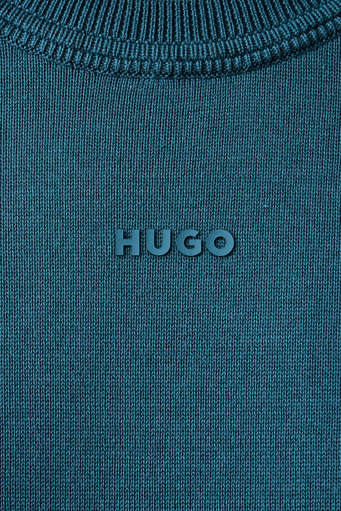 Sweter męski bawełniany San Cassius-C2 HUGO turkusowy 50553588