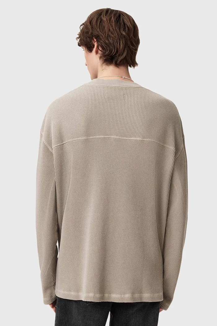 AllSaints pulover de bumbac M017JD bej SS26