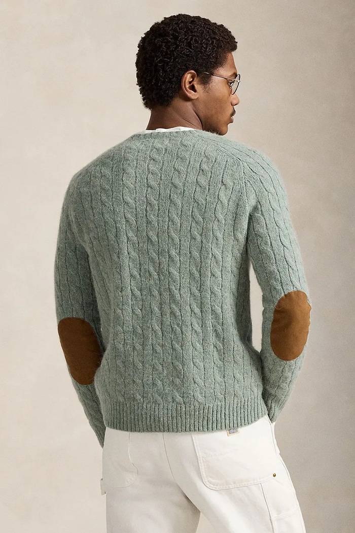 Polo Ralph Lauren pulover din amestec de lână 710979095 verde SS26