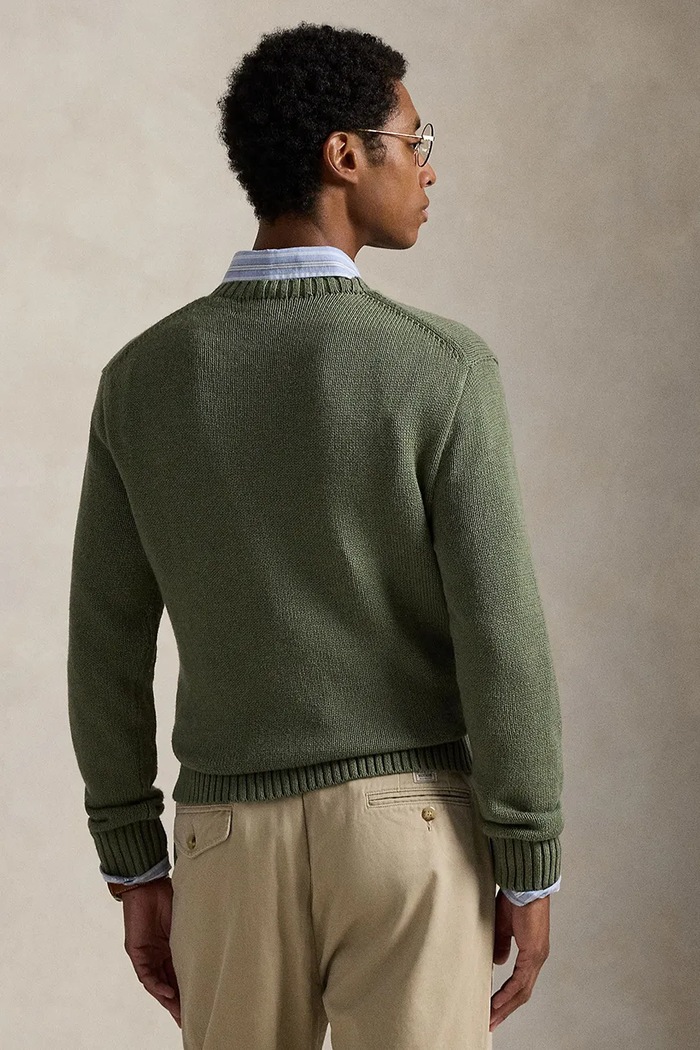 Βαμβακερό πουλόβερ Polo Ralph Lauren 710P04282 μπεζ SS26