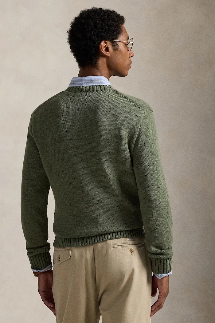 Βαμβακερό πουλόβερ Polo Ralph Lauren 710P04282 μπεζ SS26